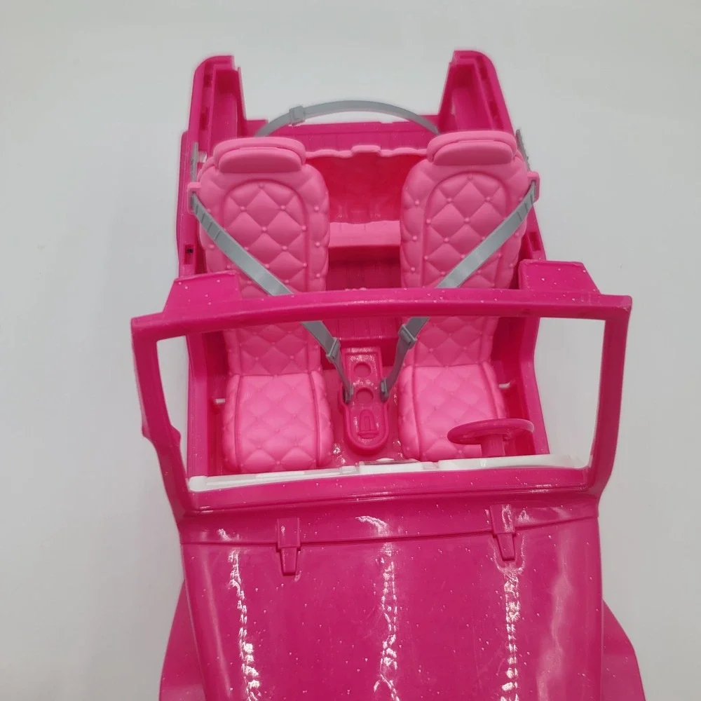 Mattel Barbie Glam Getaway Pink Jeep Wrangler Vehicle 2012 BHF96 Off-Road Car